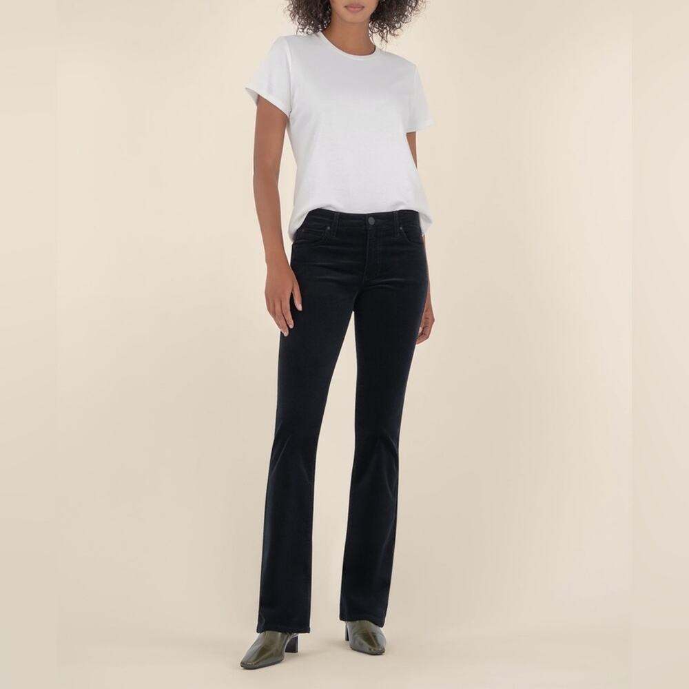 KUT from the Kloth Karen Baby Bootcut Corduroy Black Pants Jeans Size 18